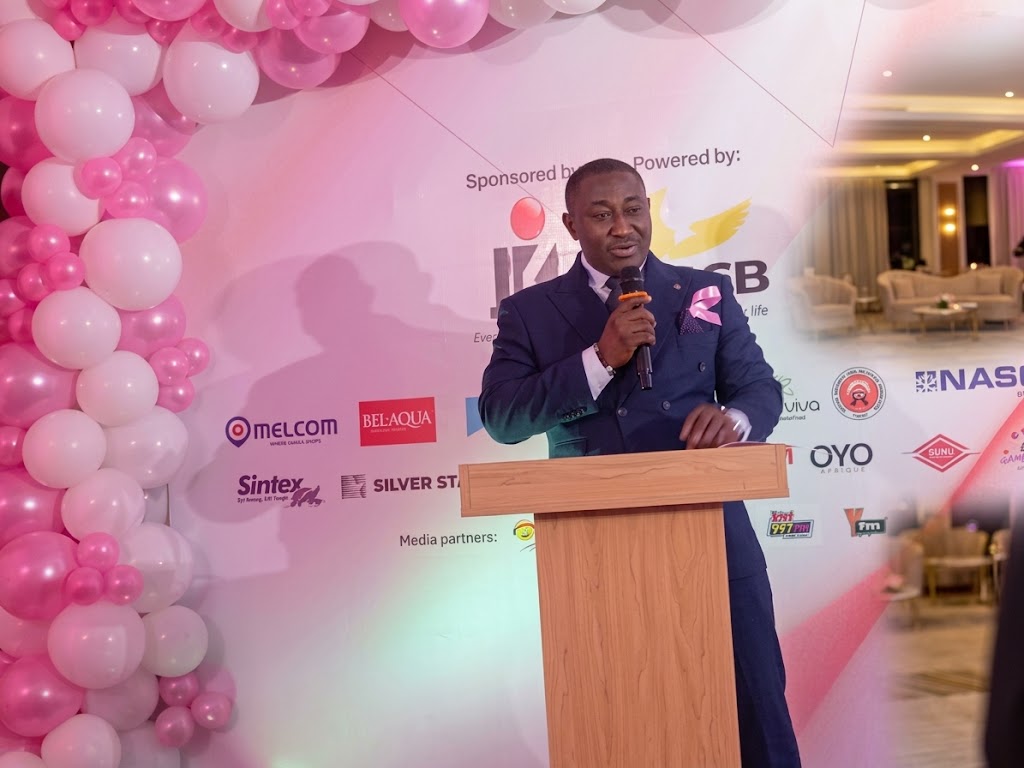 Jaykay's Solomon Kwabena Agyemang addressing Pink X Launch