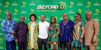 From Impact To Legacy: Ntiamoah Foundation Launches “BEYOND 20” Anniversary Campaign Board Directors of Ntiamoah Foundation. L-R: Bennett Nyarko, Hans Gyimah-Gyamfi, Julia Asante Anim, Kenneth Owusu, Mercy Quansah Ansah, Dr. Kojo Asante, Dinah Asante and Phillip Akwasi Buabeng